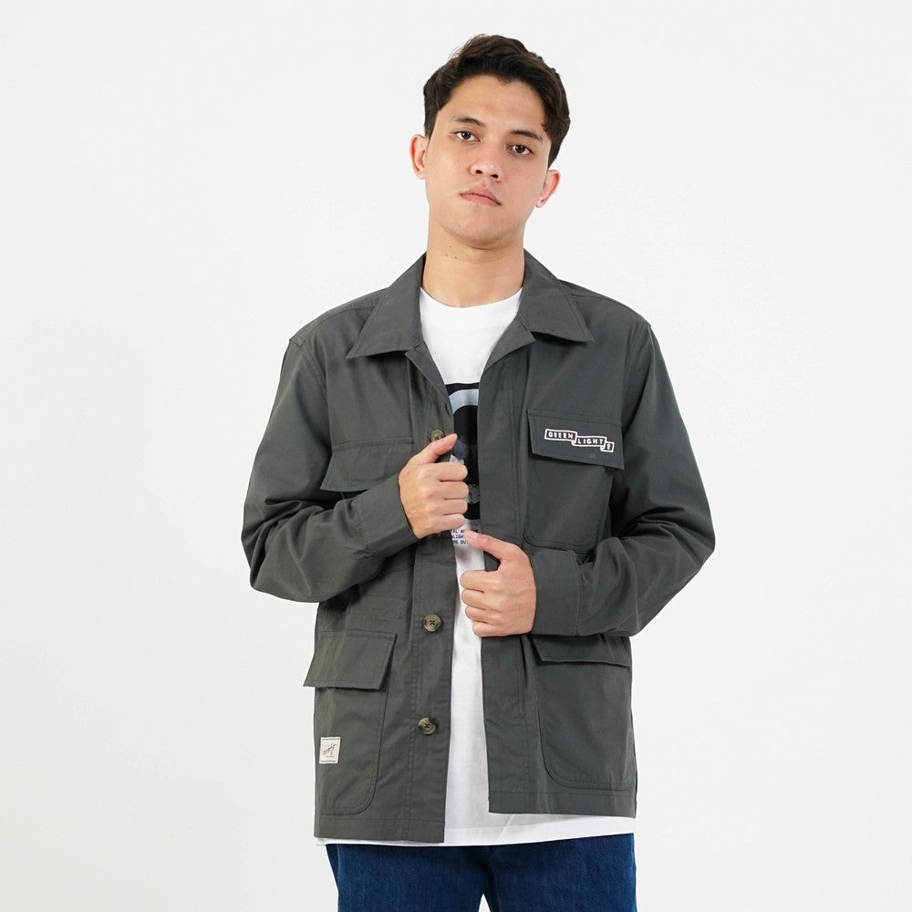 Greenlight Men's Parka Jacket Regular Fit Cotton Baby Canvas Nico OL-C