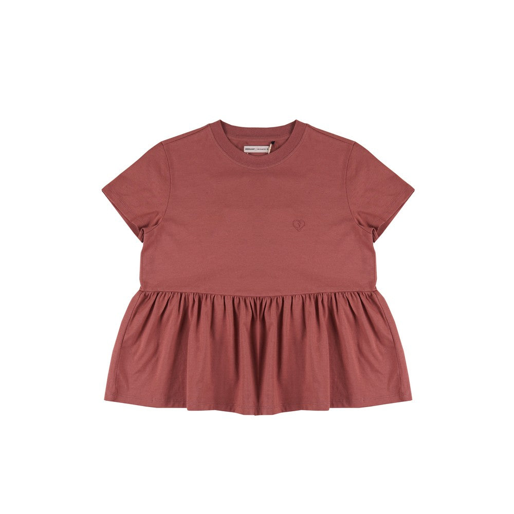 Greenlight Women's T-Shirt Short Sleeve Loose Fit Peplum Moko HP-C041024