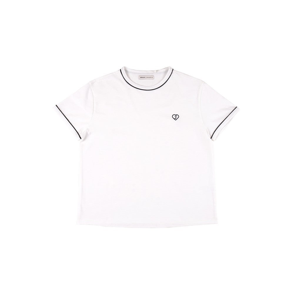 Greenlight Women's T-Shirt Short Sleeve Loose Fit Cotton Basic Logo Makoto HP-C111024