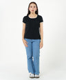 Greenlight Women's T-Shirt Short Sleeve Body Fit Mini Rib Takane HP-C010526