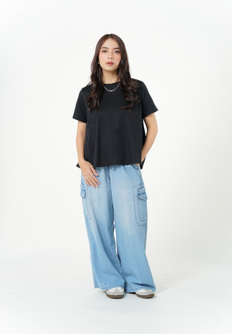 Greenlight Women's T-Shirt Short Sleeve Boxy Fit Cotton Sena C080526