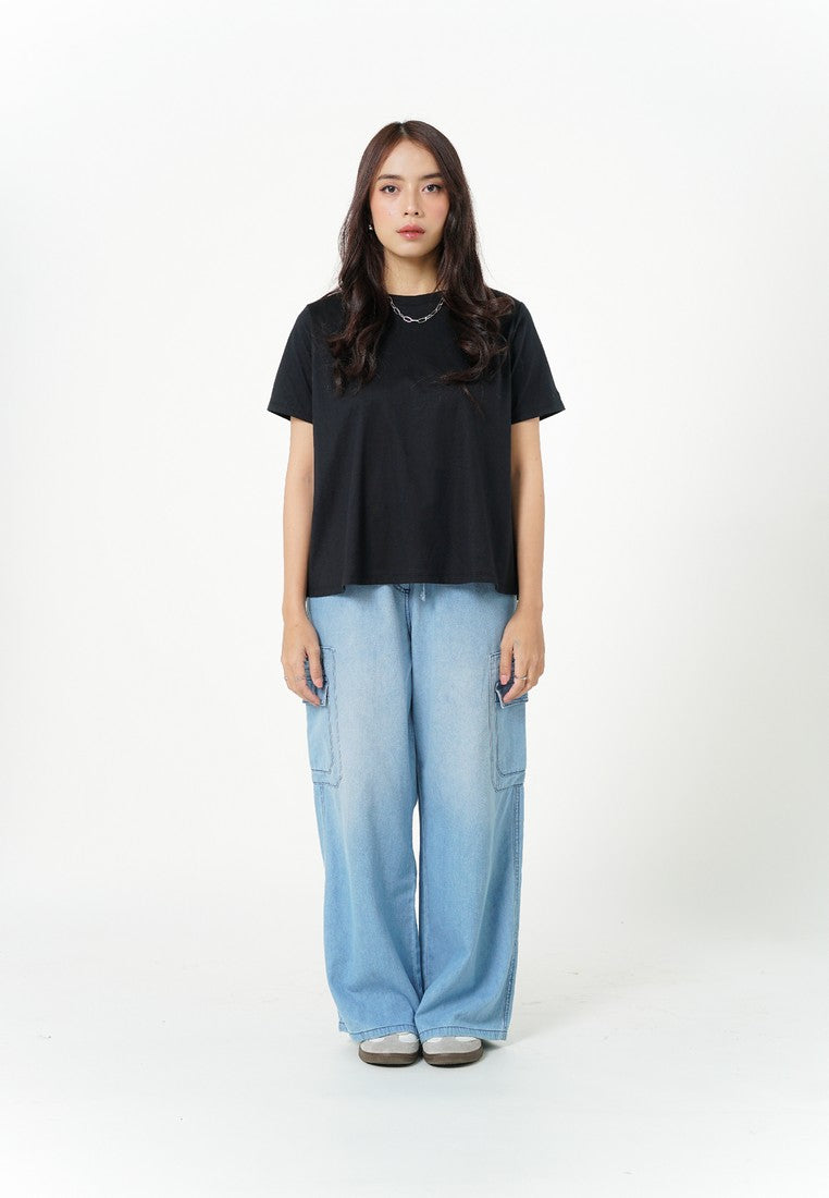 Greenlight Women's T-Shirt Short Sleeve Boxy Fit Cotton Sena C080526