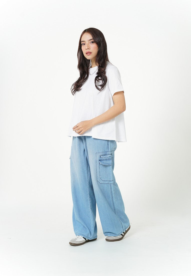 Greenlight Women's T-Shirt Short Sleeve Boxy Fit Cotton Sena C080526