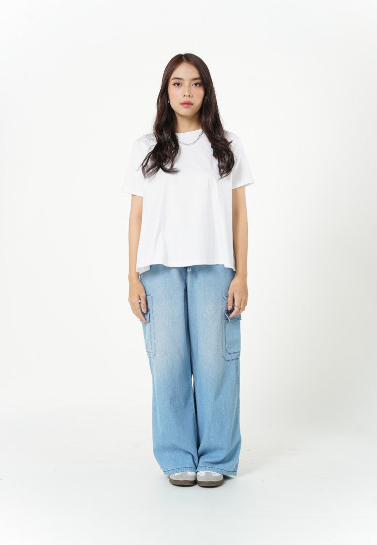 Greenlight Women's T-Shirt Short Sleeve Boxy Fit Cotton Sena C080526