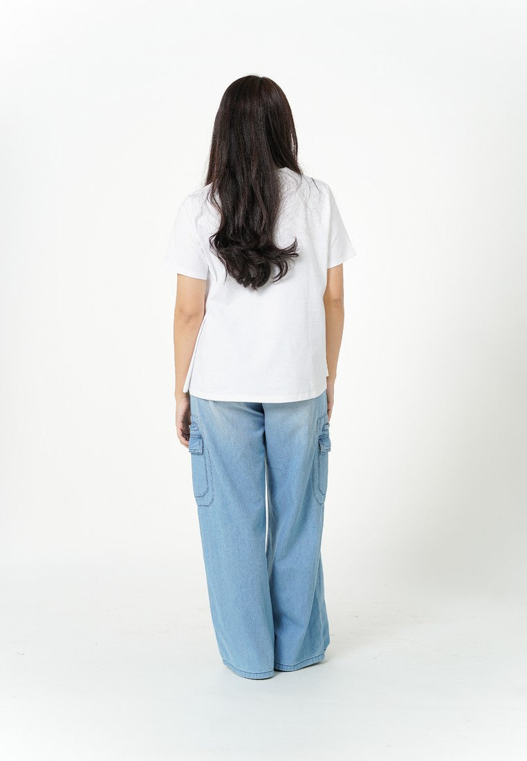 Greenlight Women's T-Shirt Short Sleeve Boxy Fit Cotton Sena C080526