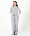 Greenlight Kaos Garis Wanita Lengan Panjang Loose Fit Stripe Tee Vivi HP-070426