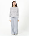 Greenlight Kaos Garis Wanita Lengan Panjang Loose Fit Stripe Tee Vivi HP-070426