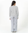 Greenlight Kaos Garis Wanita Lengan Panjang Loose Fit Stripe Tee Vivi HP-070426