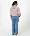 Greenlight Women's Jacket Zipper Hoodie Loose Fit Taslan Crinkle Lucy HP-C010626