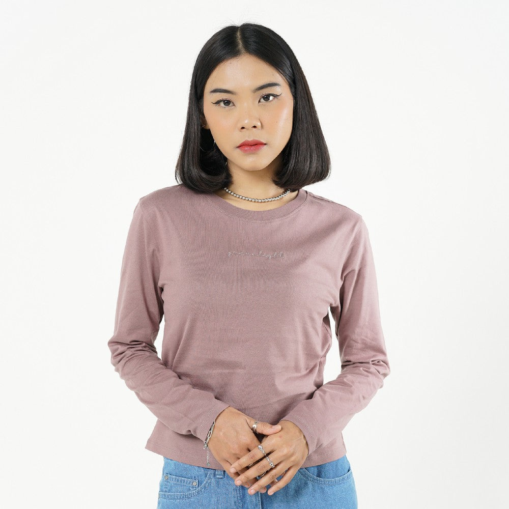 Greenlight Women's T-Shirt Long Sleeve Body Fit Cotton Crop Top Ayano C050426