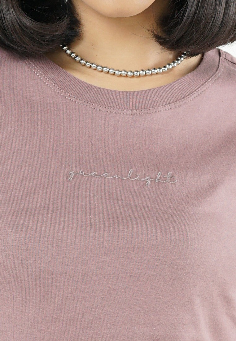 Greenlight Women's T-Shirt Long Sleeve Body Fit Cotton Crop Top Ayano C050426