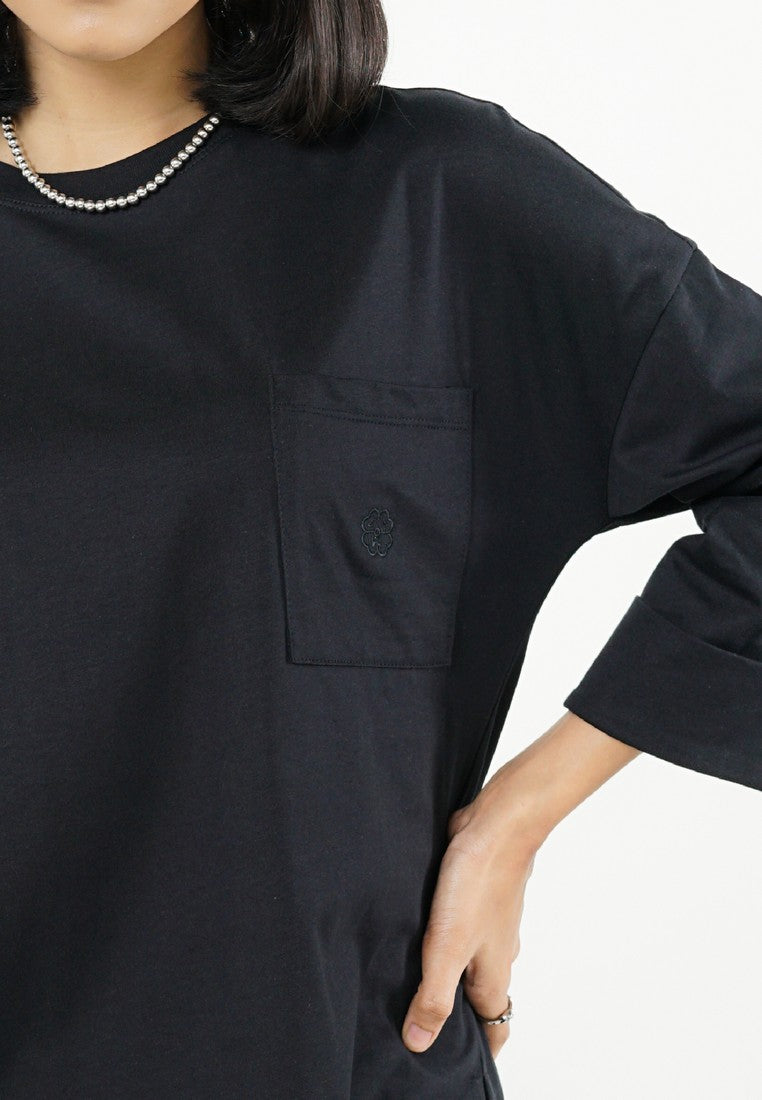 Greenlight Women's T-Shirt 3/4 Sleeve Oversized Fit Cotton Aina HP-C070326