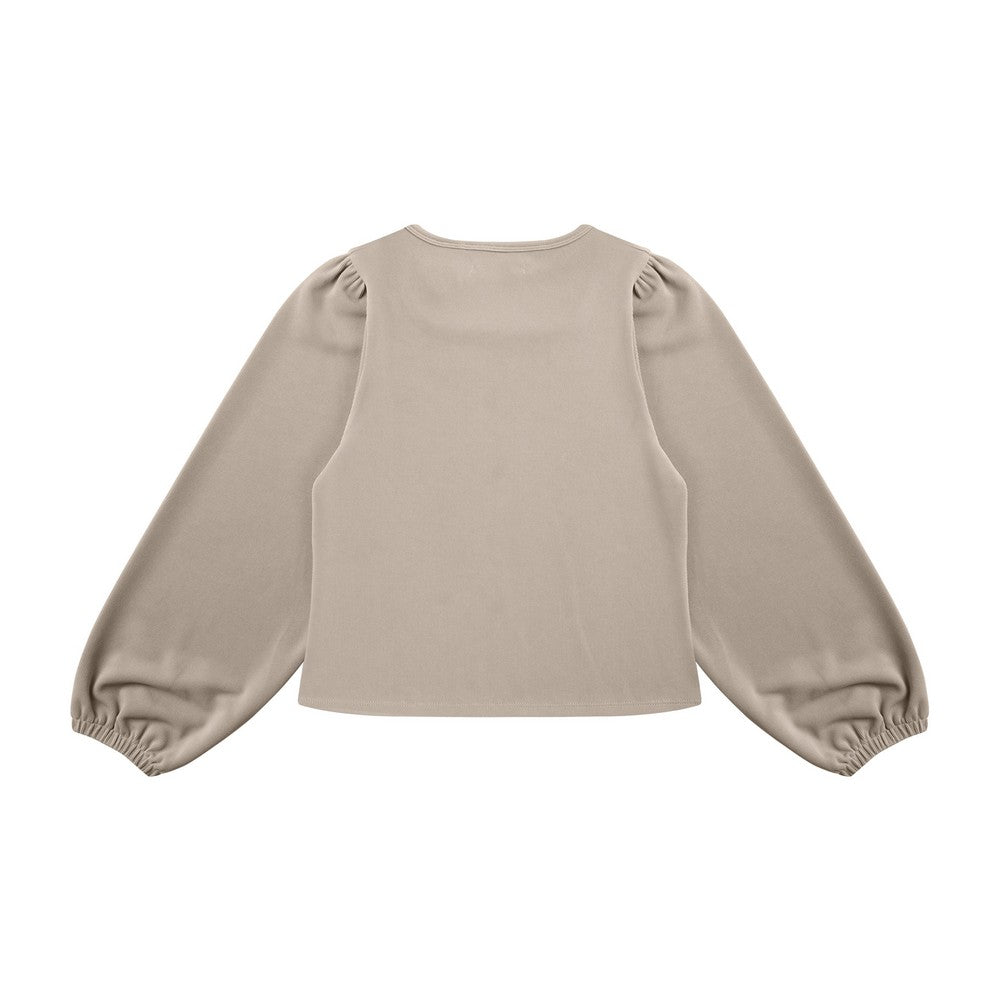 Greenlight Women's T-Shirt Long Balloon Sleeve Body Fit Mini Rib Sonoko C010826