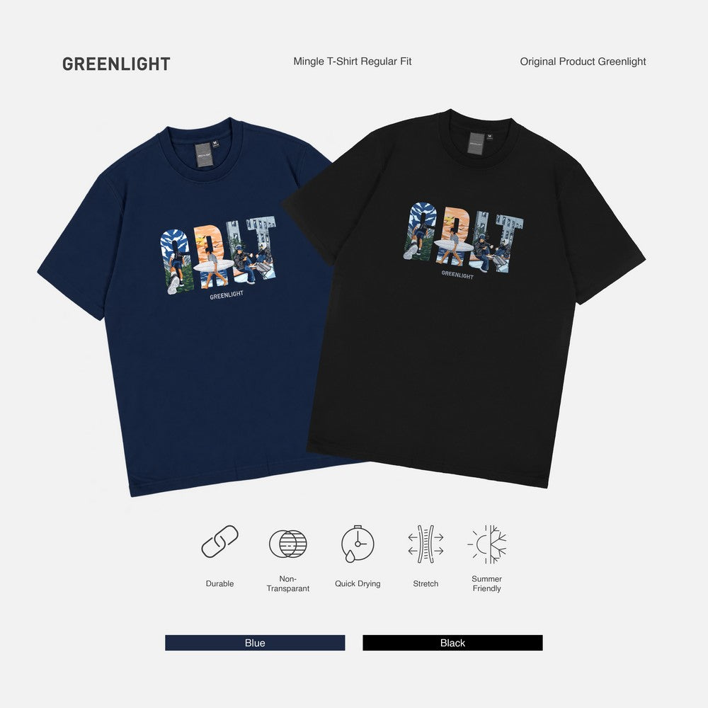 Greenlight Men's T-Shirt Short Sleeve Regular Fit Cotton Mingle C010626