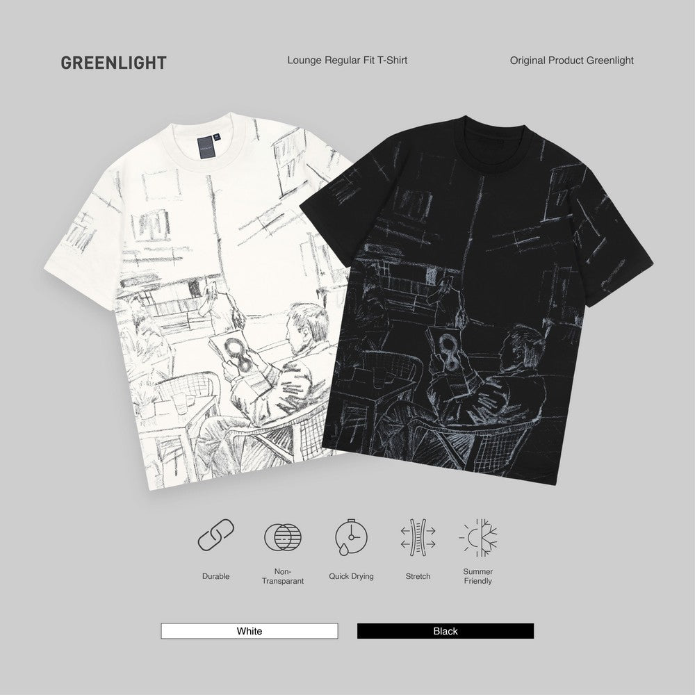 Greenlight Men's T-Shirt Short Sleeve Regular Fit Cotton Lounge C020926
