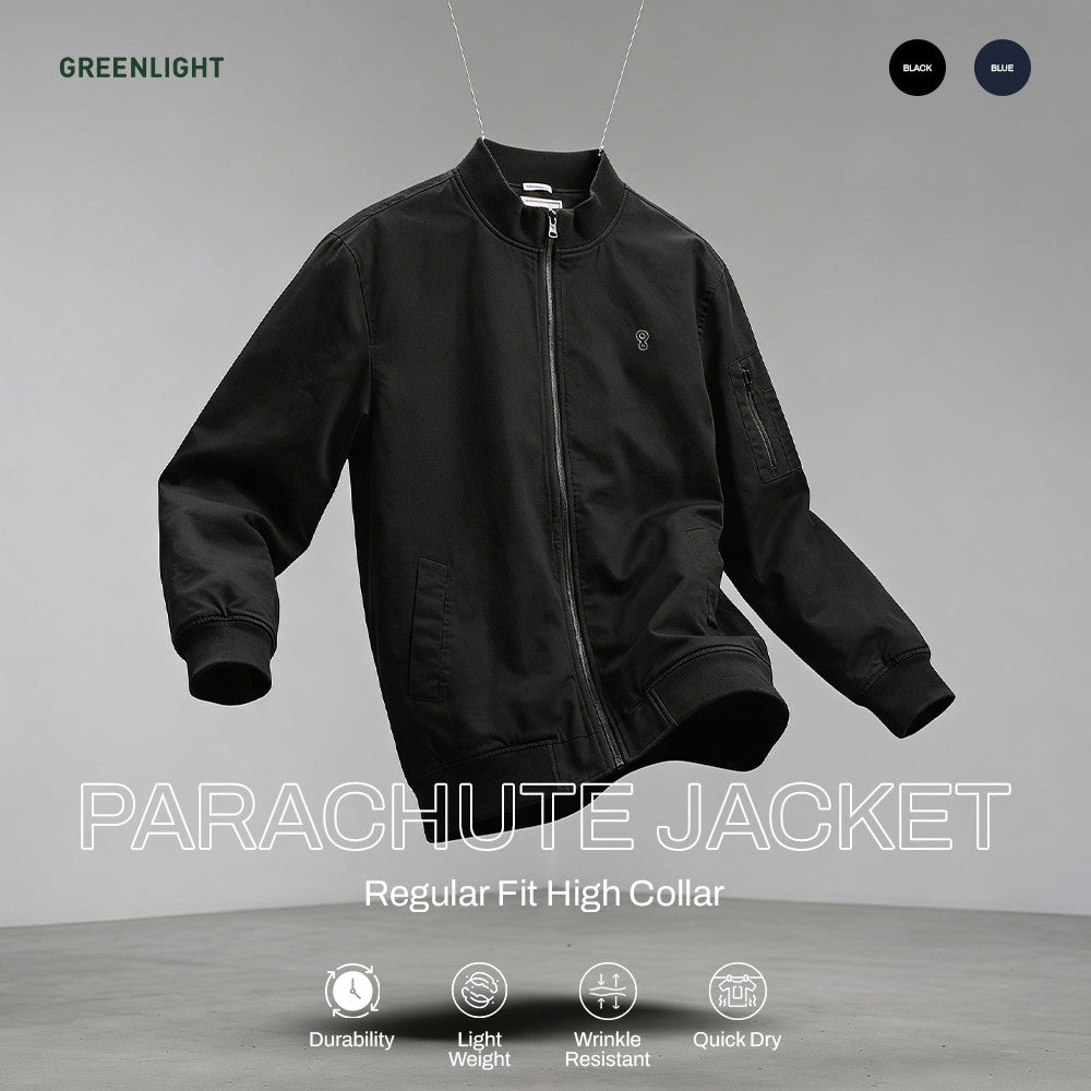 Greenlight Men's High Collar Jacket Regular Fit Parachute Cipher OL-C101124