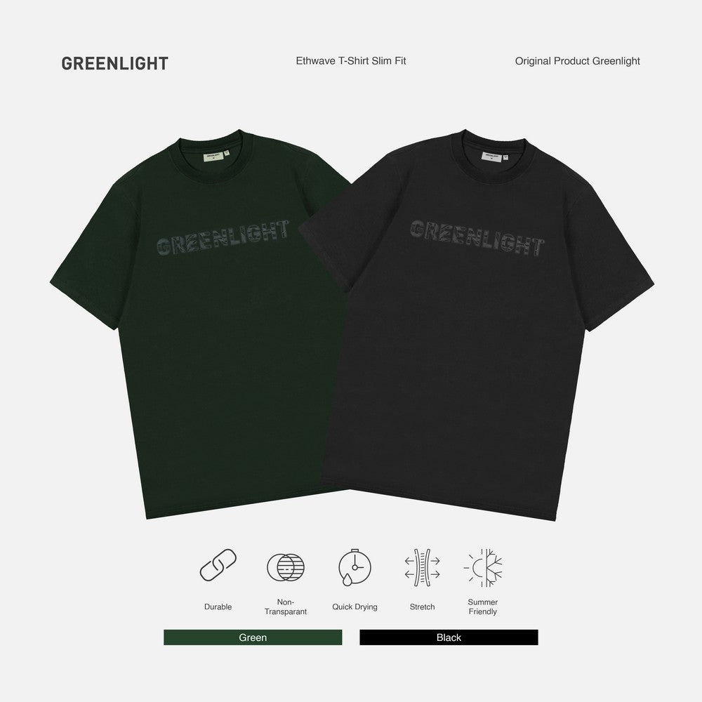 Greenlight Men's T-Shirt Short Sleeve Slim Fit Cotton Ethwave C121026