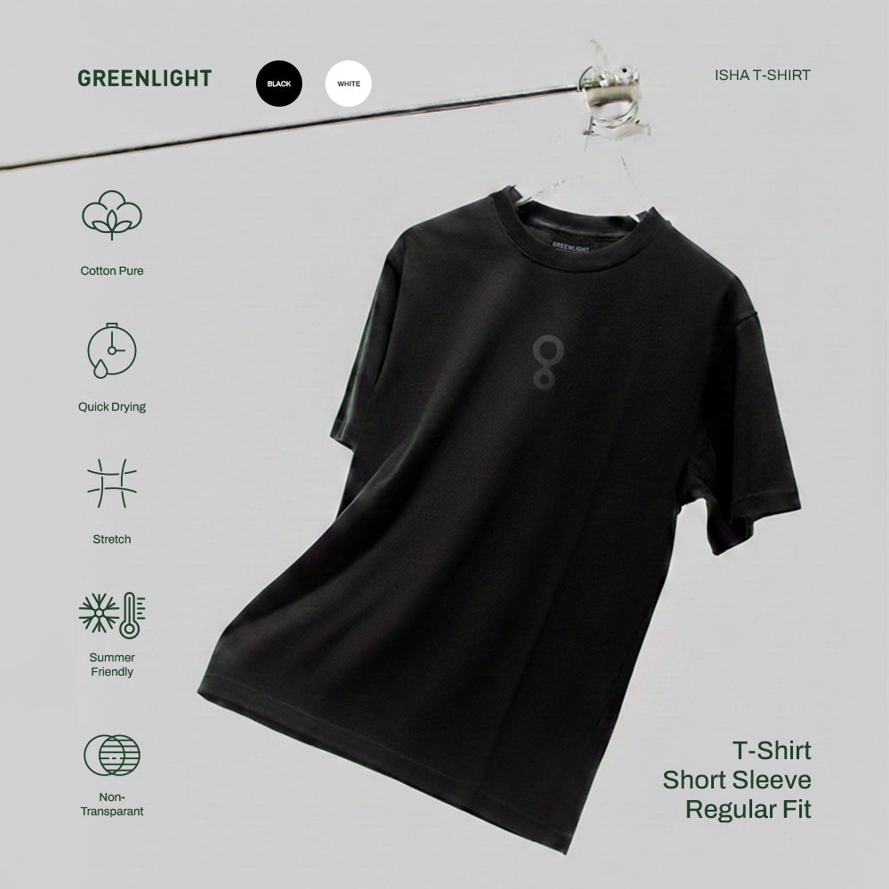 Greenlight Men's T-Shirt Short Sleeve Regular Fit Cotton Logo Isha OL-C111224