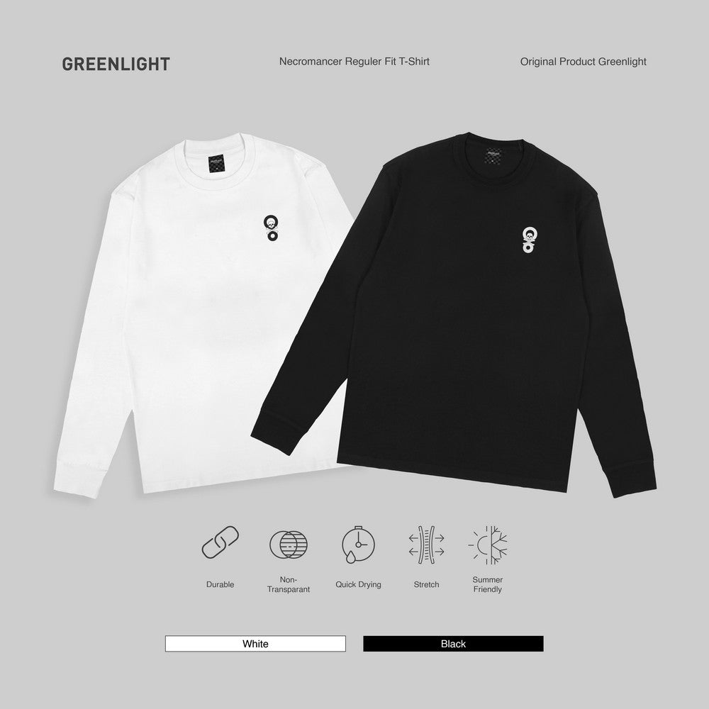Greenlight Voyager Men's T-Shirt Long Sleeve Regular Fit Cotton Necromancer C081126