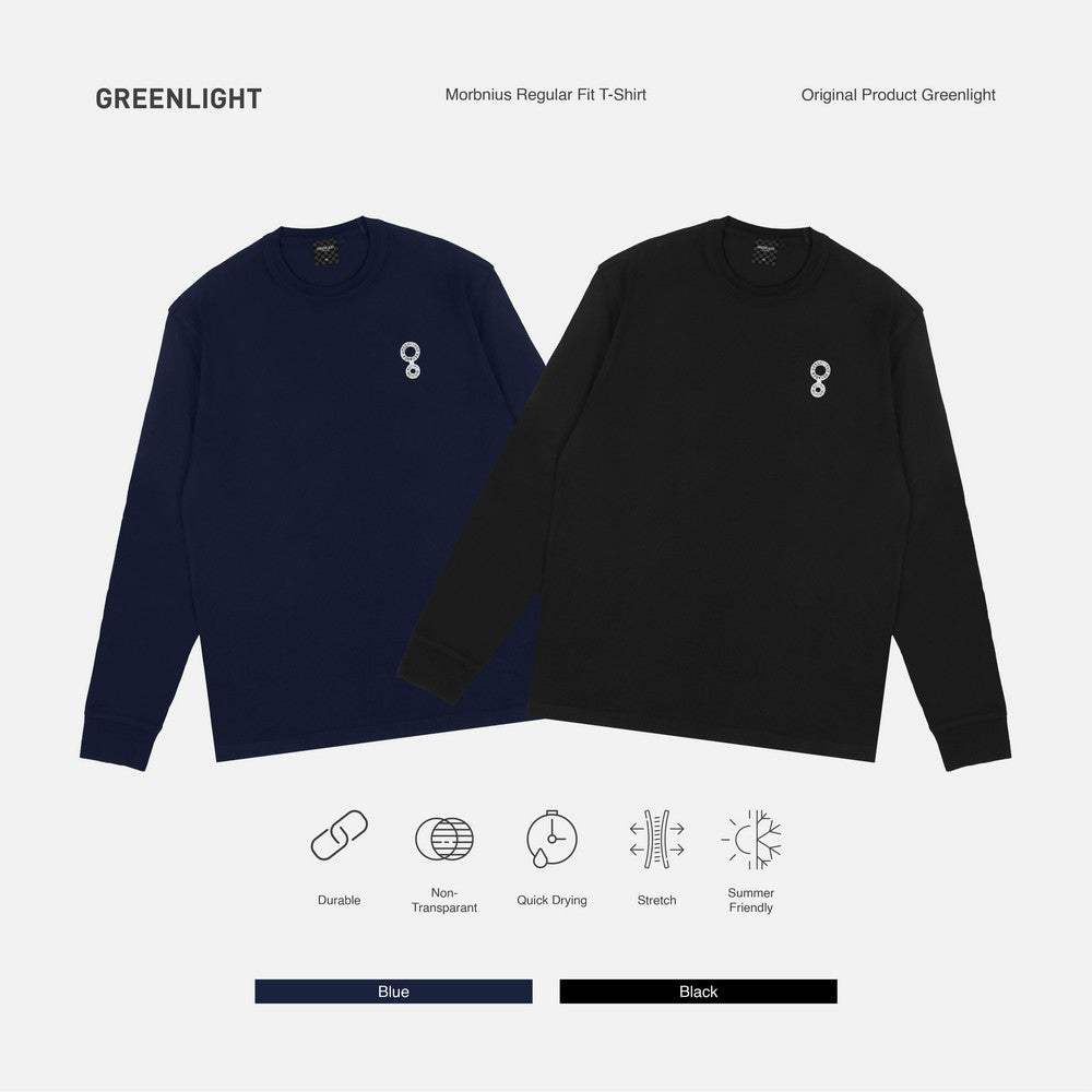 Greenlight Voyager Men's T-Shirt Long Sleeve Regular Fit Cotton Morbnius C101126