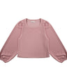 Greenlight Women's T-Shirt Long Balloon Sleeve Body Fit Mini Rib Sonoko C010826