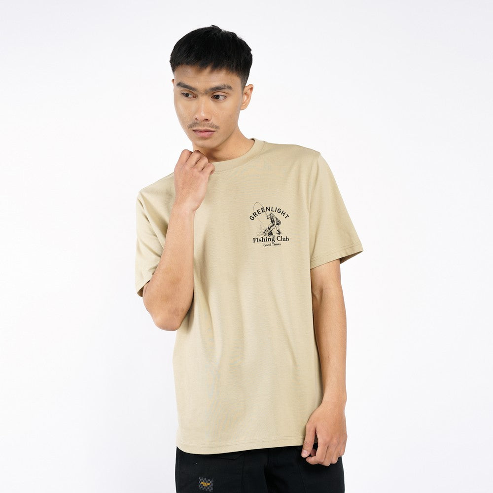 Greenlight Men's T-Shirt Short Sleeve Regular Fit Cotton Fishing Club C040626
