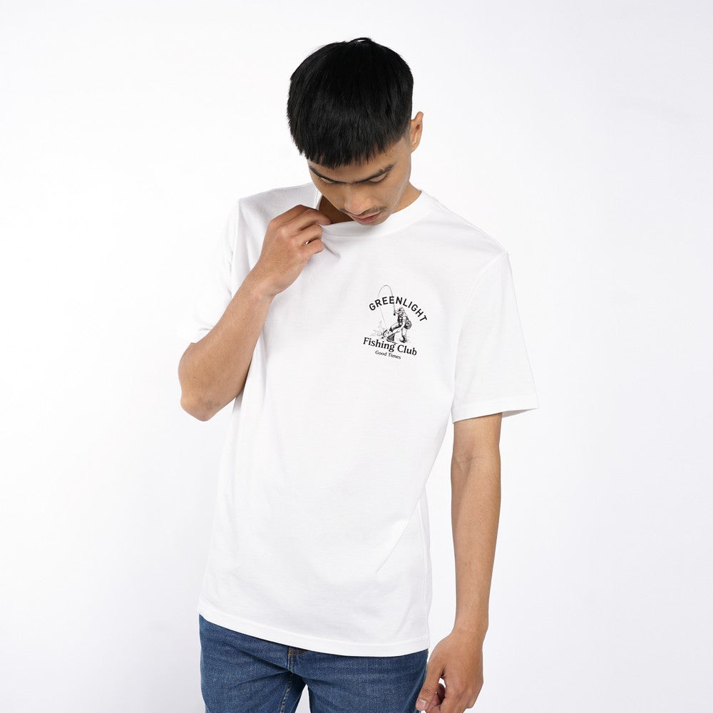 Greenlight Men's T-Shirt Short Sleeve Regular Fit Cotton Fishing Club C040626