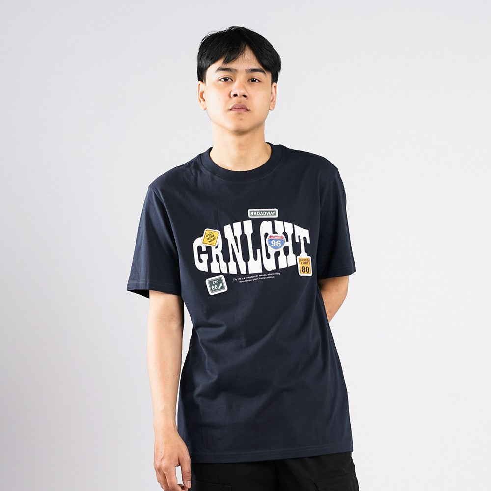Greenlight Kaos Pria Lengan Pendek Regular Fit Katun Sign C060325