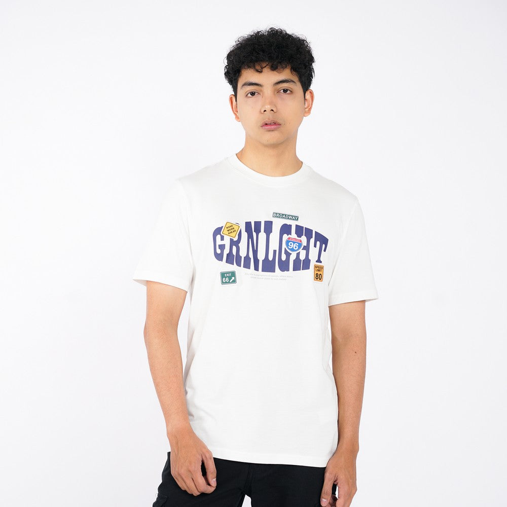 Greenlight Kaos Pria Lengan Pendek Regular Fit Katun Sign C060325