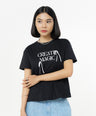 Greenlight Women's T-Shirt Short Sleeve Basic Fit Cotton Ribbon Kirie C070326