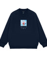 Greenlight Jaket Pria Crewneck Sweatshirt Regular Fit Fleece Sky Playlist OL-C070425