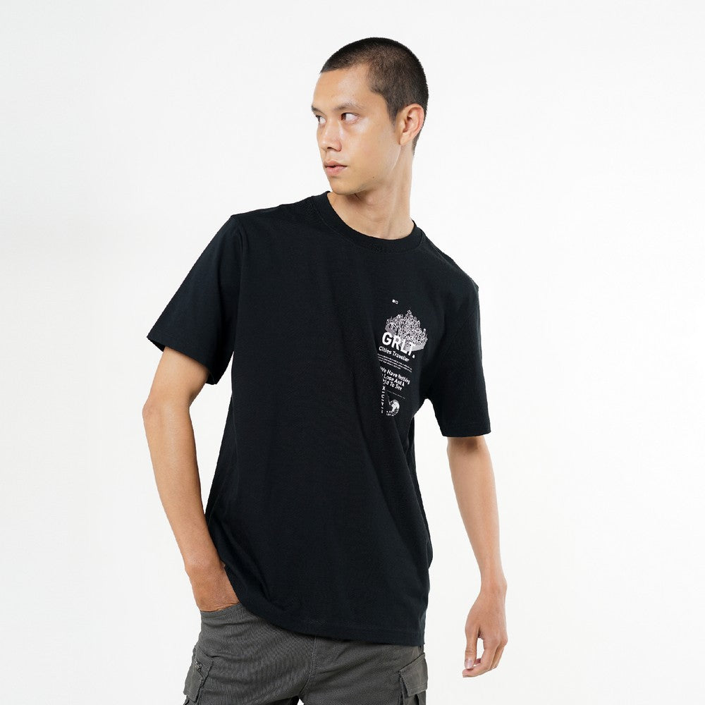 Greenlight Men's T-Shirt Short Sleeve Regular Fit Cotton Arch C070426
