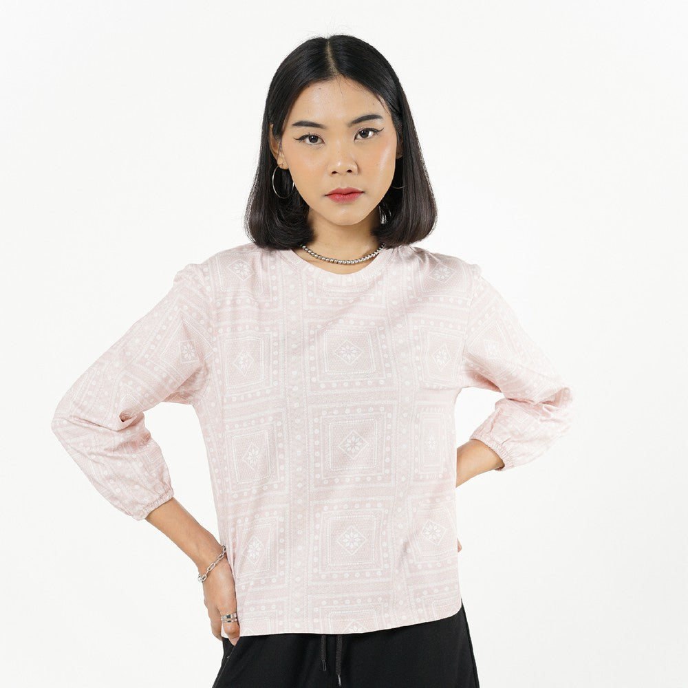 Greenlight Women's T-Shirt Long Sleeve Loose Fit Cotton Siena C071225
