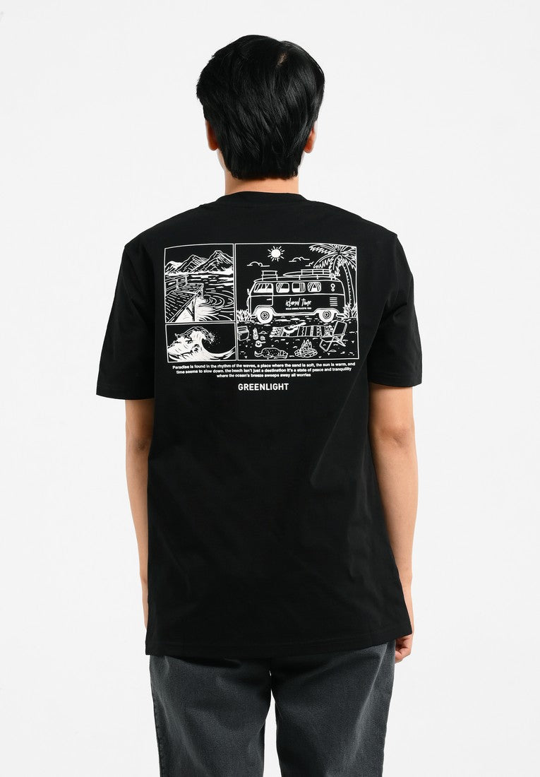 Greenlight Kaos Pria Lengan Pendek Regular Fit Katun Combi C090325