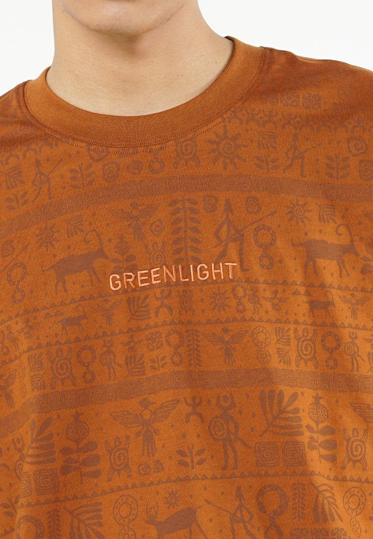 Greenlight Men's T-Shirt Short Sleeve Relaxed Fit Cotton Tribe C100426