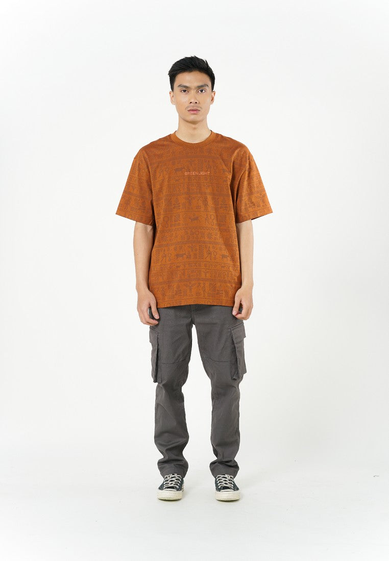 Greenlight Men's T-Shirt Short Sleeve Relaxed Fit Cotton Tribe C100426