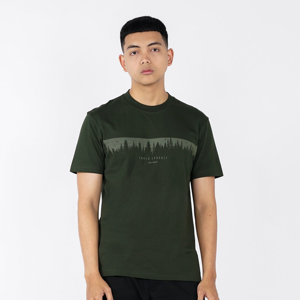 Greenlight Men's T-Shirt Short Sleeve Slim Fit Cotton Deeply C100825