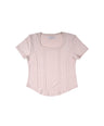 Greenlight Women's T-Shirt Short Sleeve Crop Top Square Neck Sinoe C101124