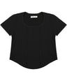 Greenlight Women's T-Shirt Short Sleeve Crop Top Square Neck Sinoe C101124