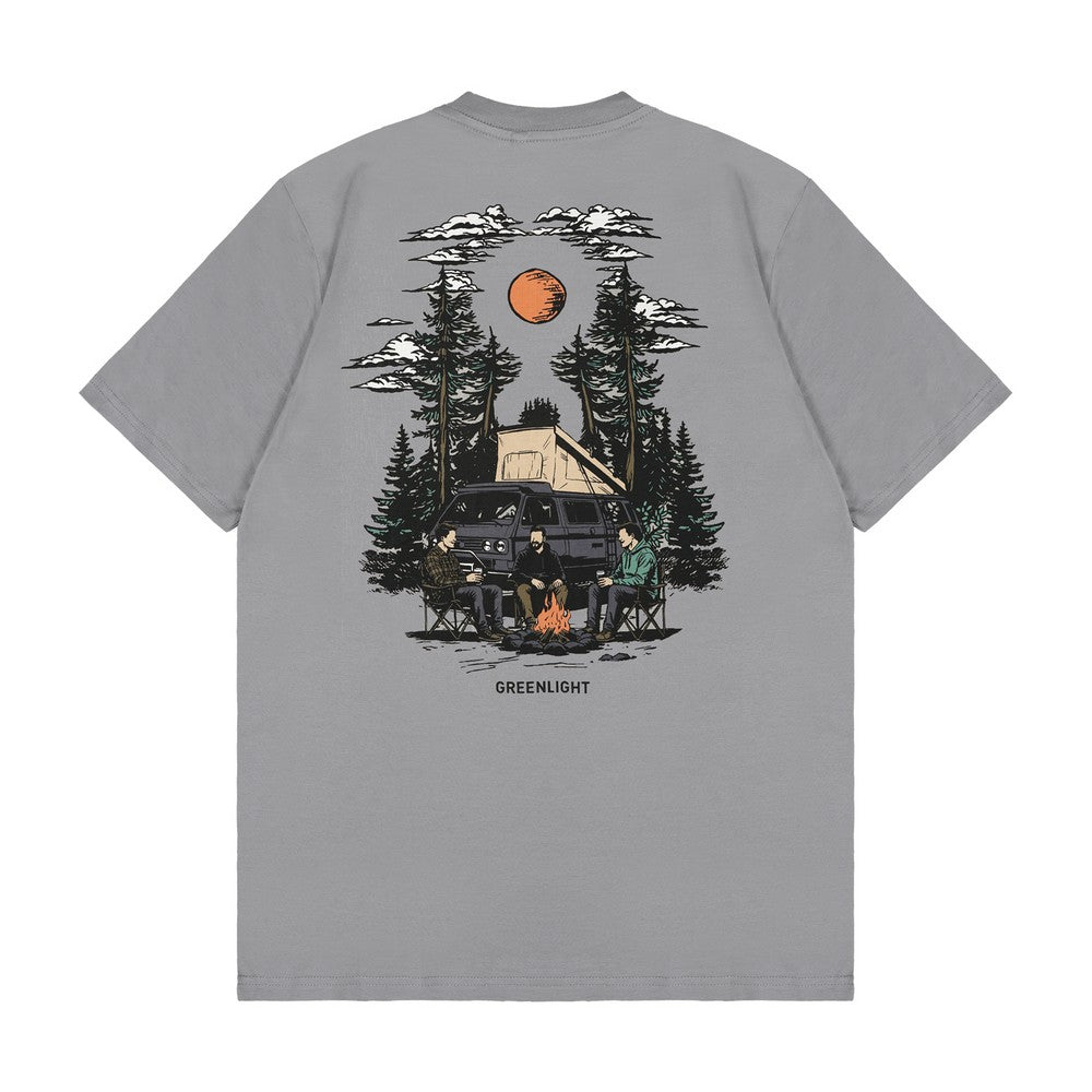 Greenlight Men's T-Shirt Short Sleeve Regular Fit Cotton Campervan C110626