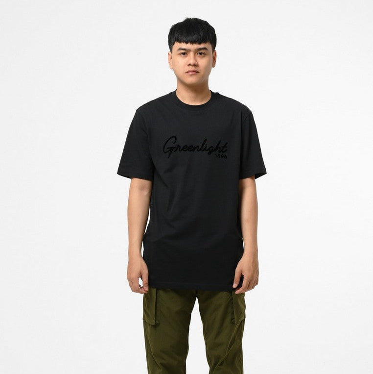 Greenlight Men's T-Shirt Short Sleeve Regular Fit Cotton Logo Script Elton C121124