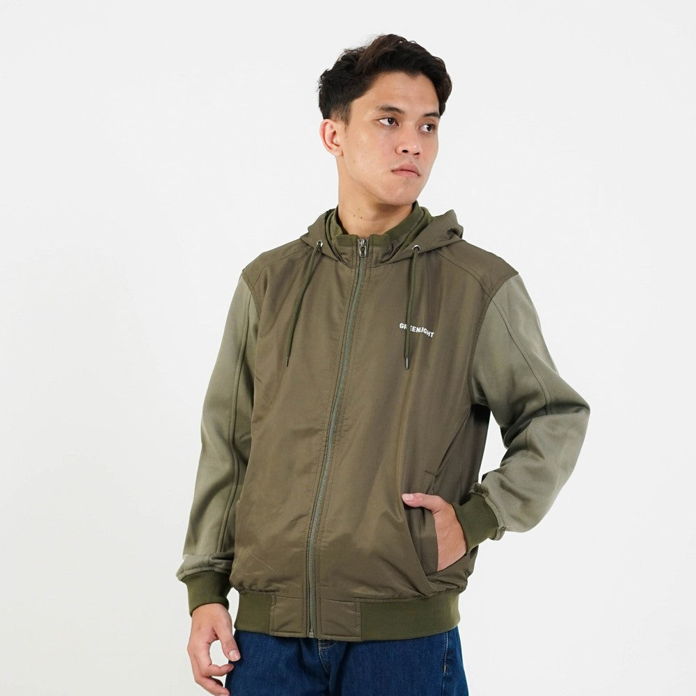 Greenlight Men's Jacket Zipper Hoodie Regular Fit Taslan Fleece Nino OL-C141224