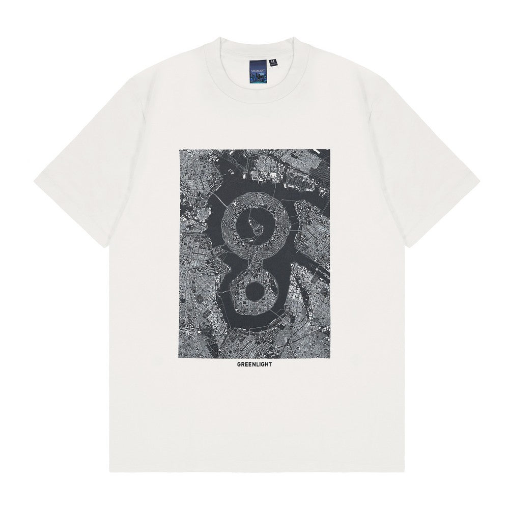 Greenlight Men's T-Shirt Short Sleeve Slim Fit Cotton Logo Map C150325