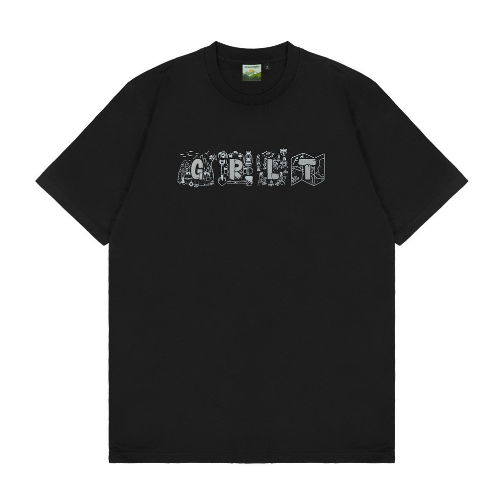 Greenlight Men's T-Shirt Short Sleeve Slim Fit Cotton Logo Script Campsite C170325