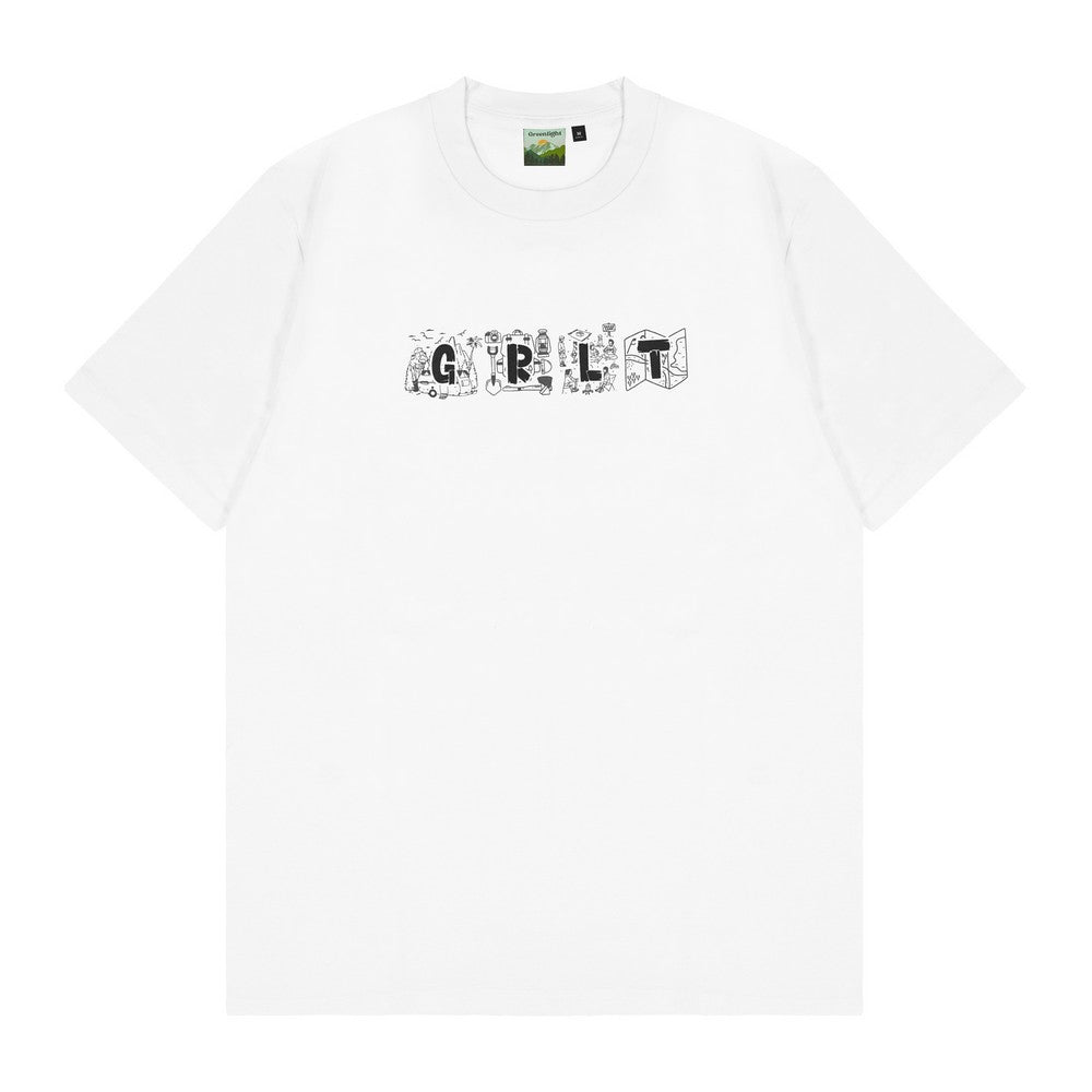 Greenlight Men's T-Shirt Short Sleeve Slim Fit Cotton Logo Script Campsite C170325