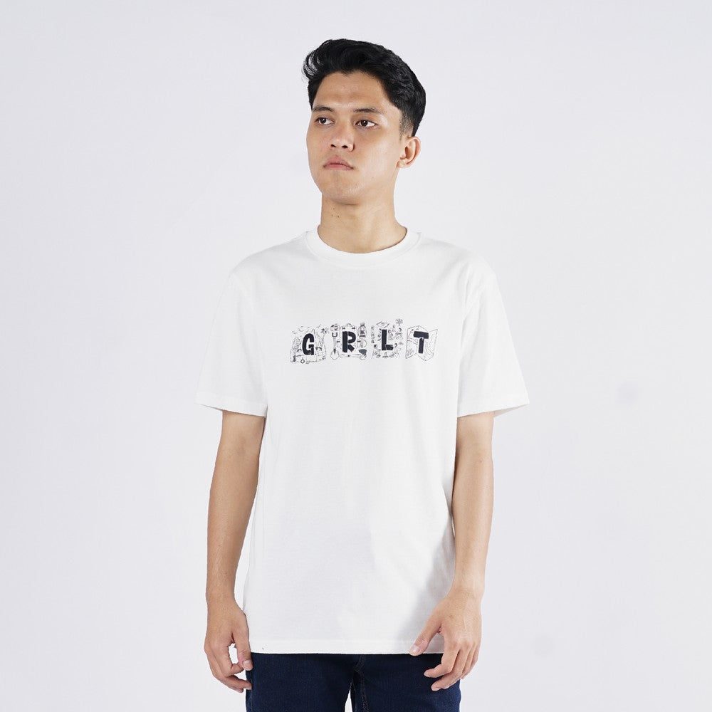 Greenlight Men's T-Shirt Short Sleeve Slim Fit Cotton Logo Script Campsite C170325