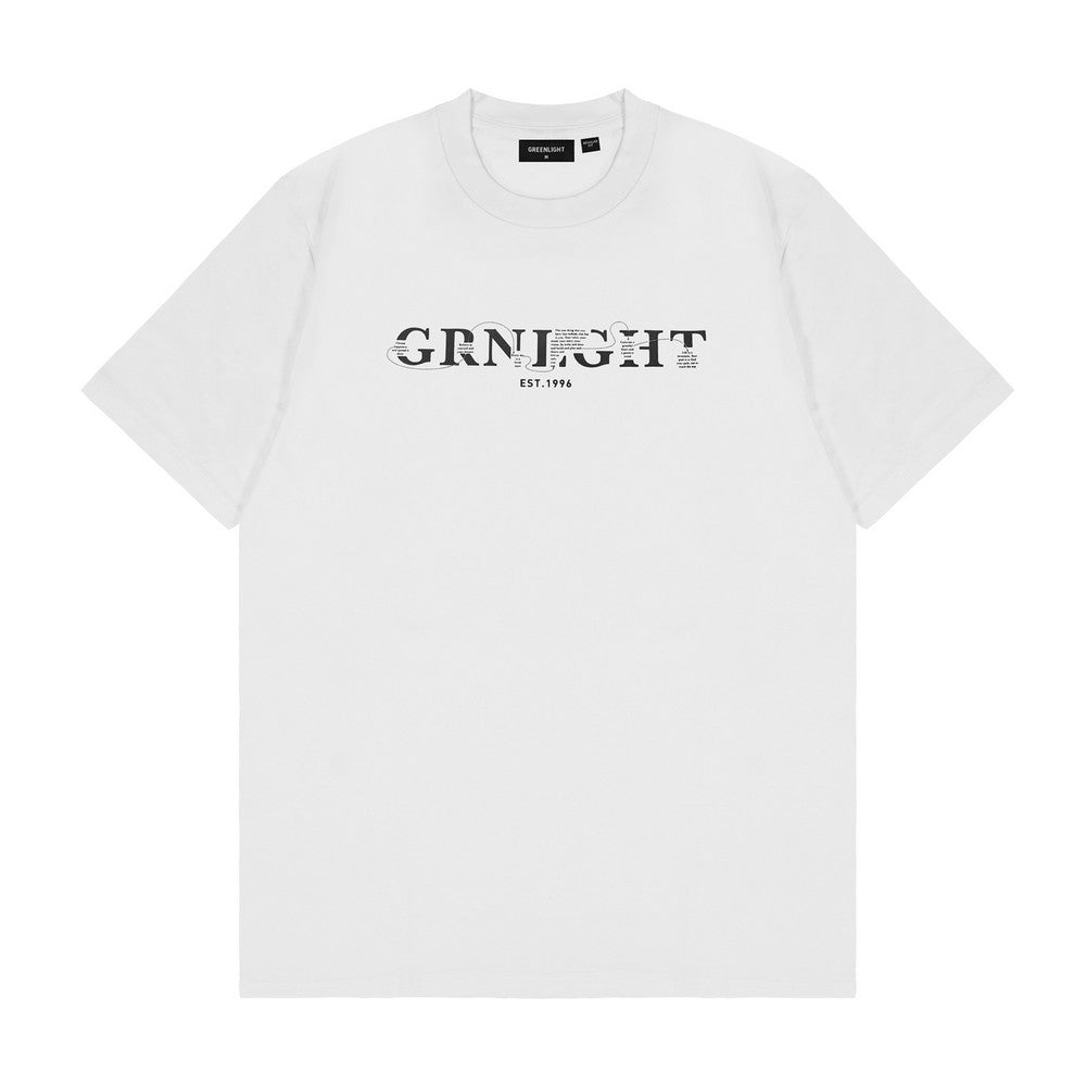 Greenlight Men's T-Shirt Short Sleeve Regular Fit Cotton Logo Script Wright C210225