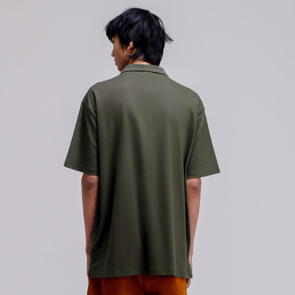 Greenlight Kemeja Pria Oversize Basic Pendek 230223