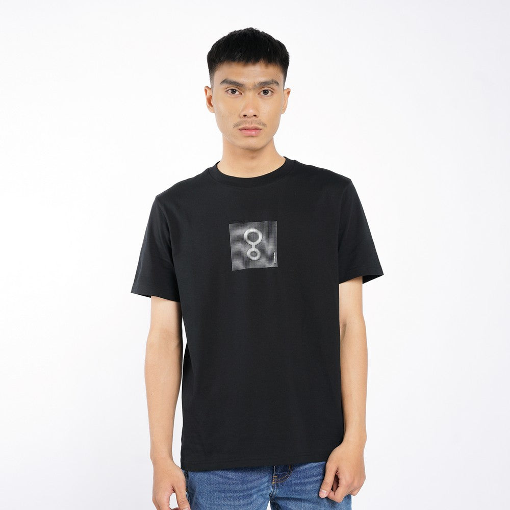 Greenlight Kaos Pria Lengan Pendek Slim Fit Katun Dotted C240626
