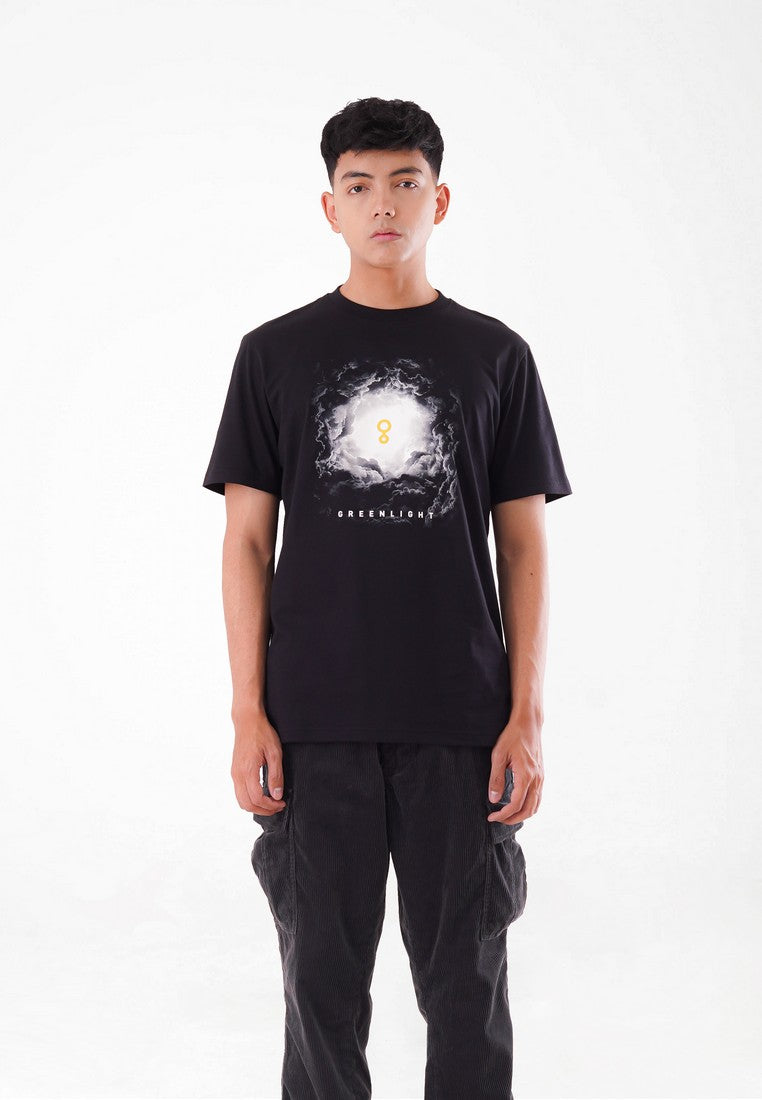 Greenlight Men's T-Shirt Short Sleeve Cotton Clouds OL-231223